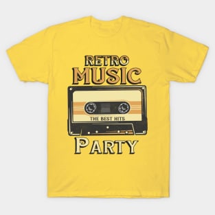 retro music party, the best hits T-Shirt